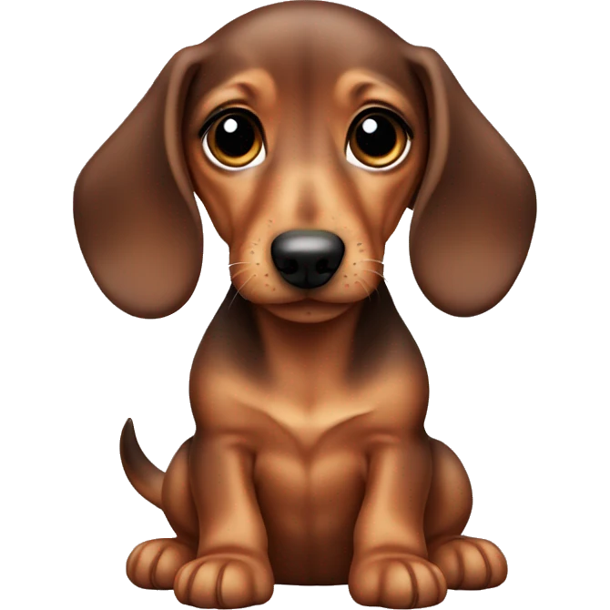 baby dashund emoji