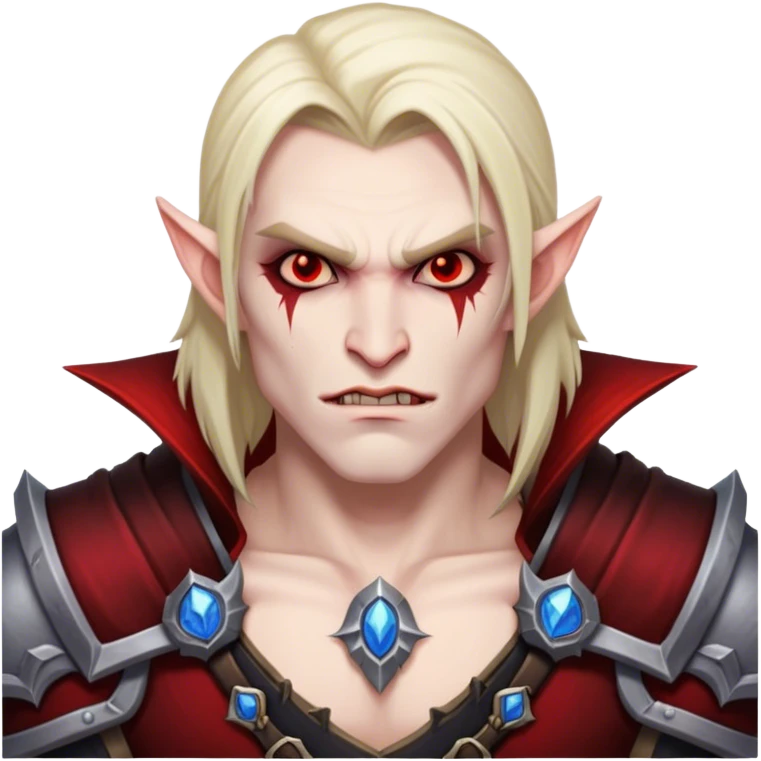 vampire male warrior from world of warcraft emoji
