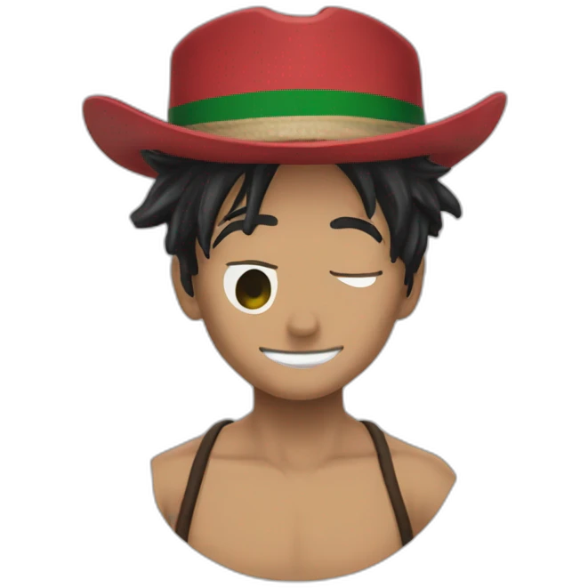 One Piece iza la bandera palestina  emoji