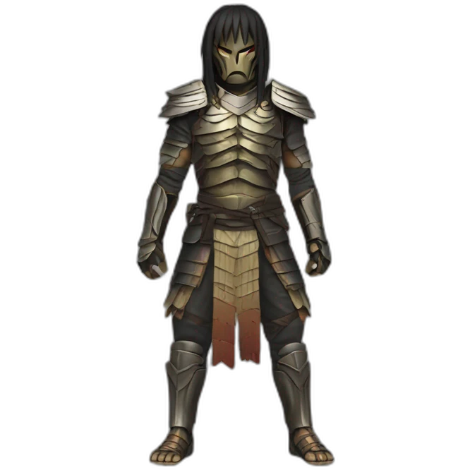 Predator, in Samouraï full body emoji