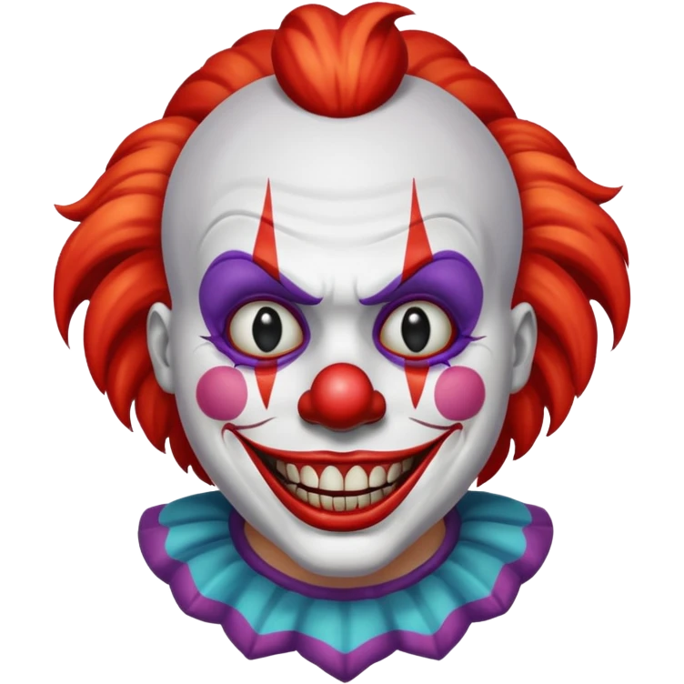 Evil clown tits emoji