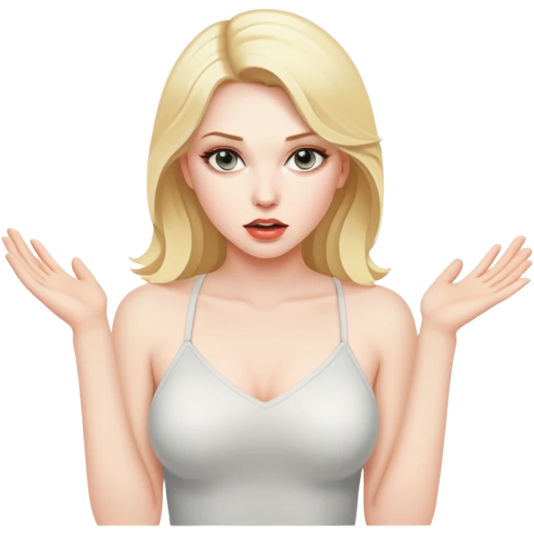 Сексуальная голая блондинка в секс позе  emoji