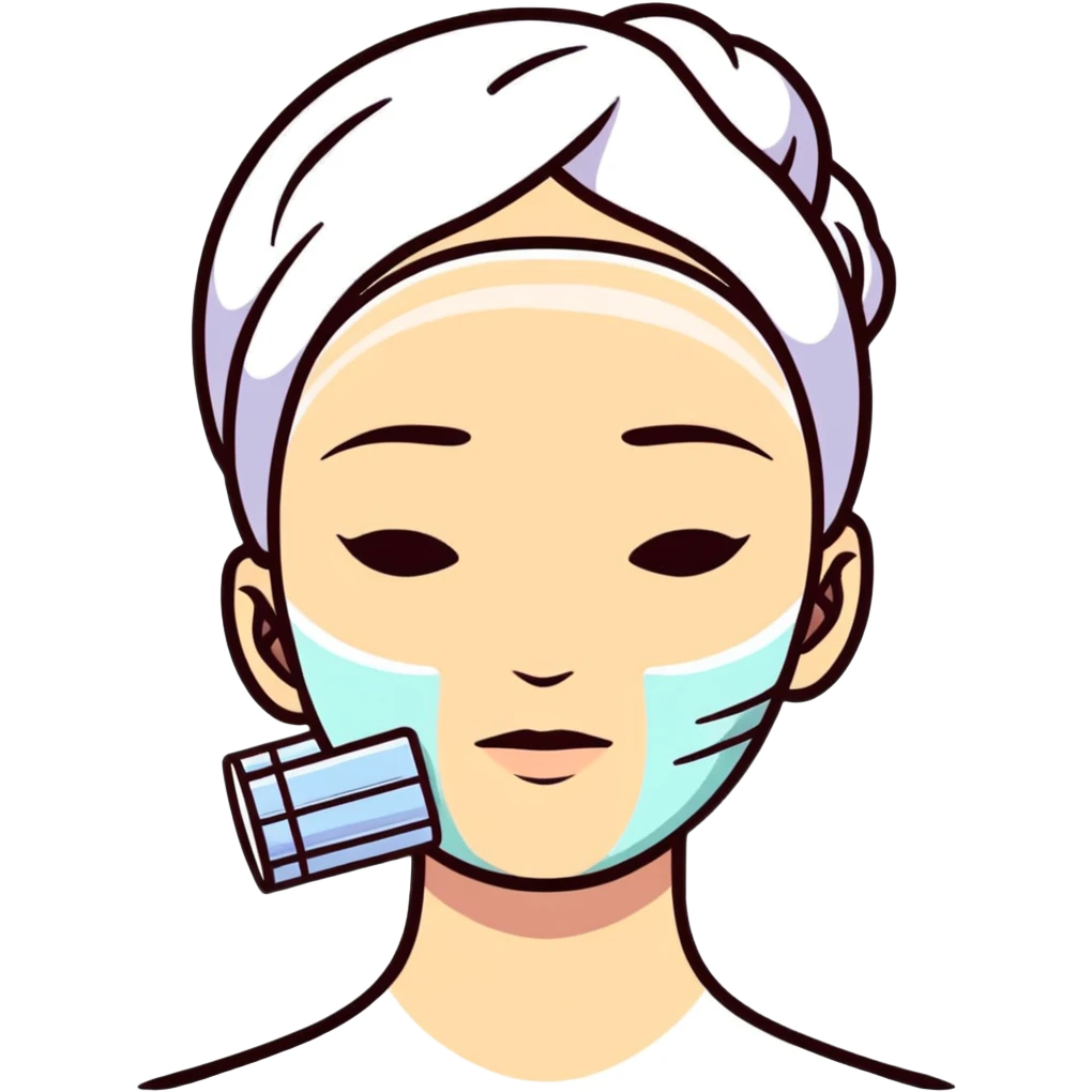 skincare for oily skin, face treatment emoji