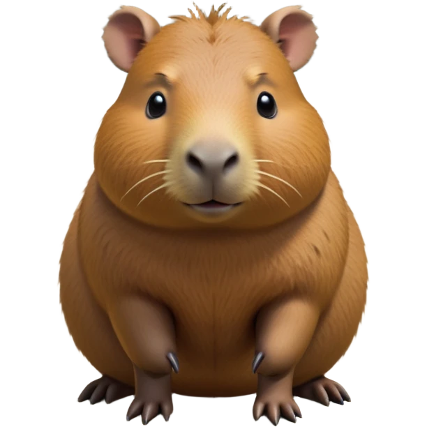 cinematic-capybara-realistic-full-body-on-all-fours-emoji,-plump-and-relaxed-body-soaking-in-the-warm-sun,-short-brown-fur-slightly-ruffled,-head-tilted-dramatically,-calm-expressive-eyes-exuding-serene-wisdom,-simplified-yet-realistic head tilted confidently staring at the camera in a comical way emoji