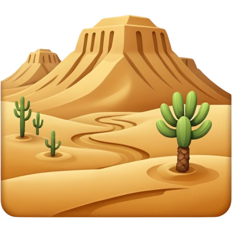 A desert emoji