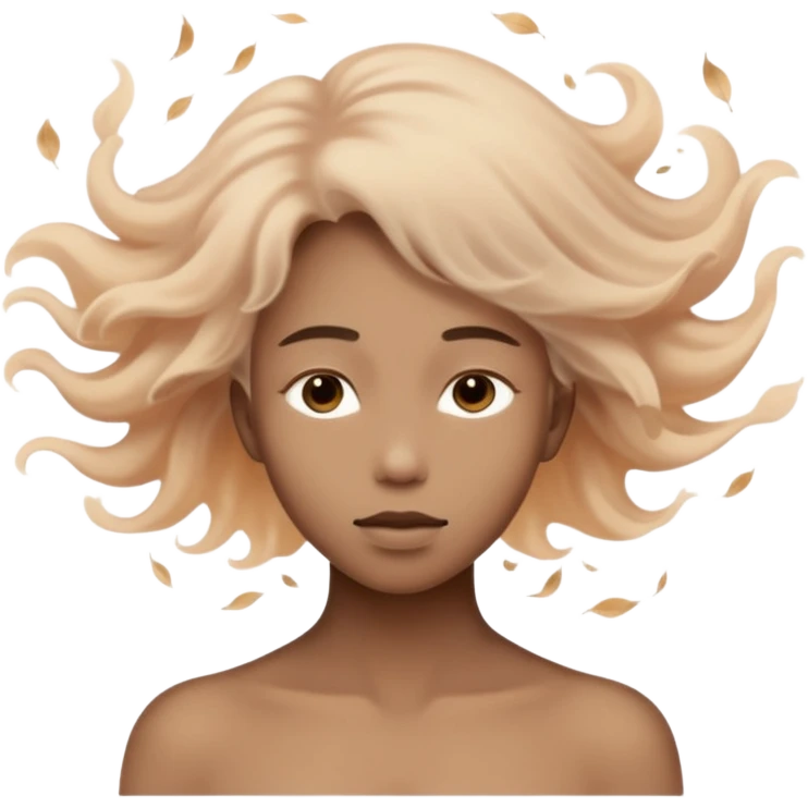 person transforming into dust emoji