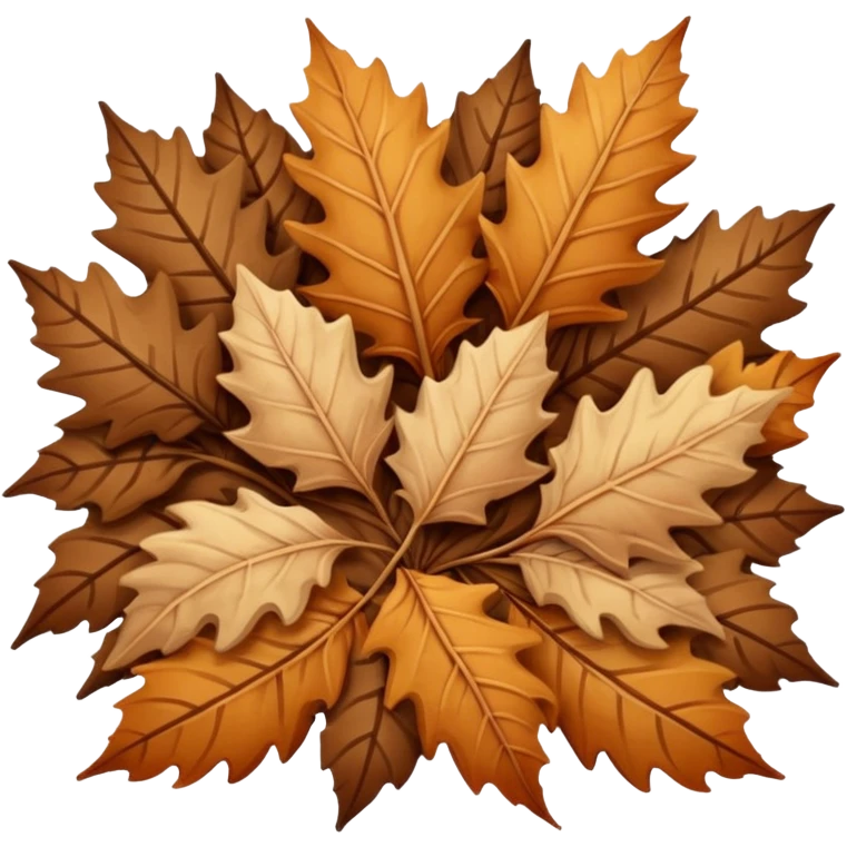 create dryleaf emojis with different moods emoji