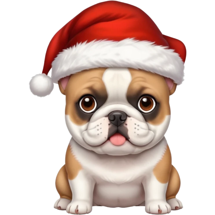 chrstimas French bulldog emoji