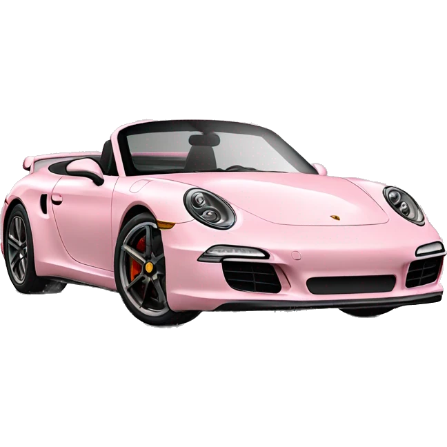 pale pink porsche  emoji