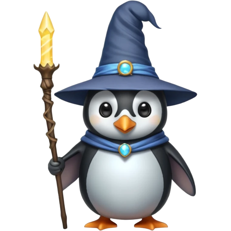 Penguin Wizard emoji