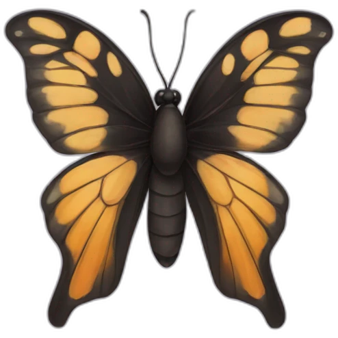 mariposa negra emoji