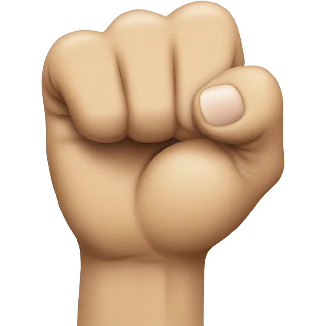 Fist on a chin emoji