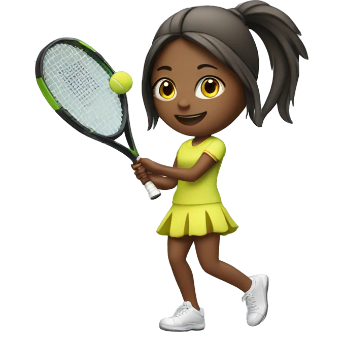 Girl play tennis  emoji