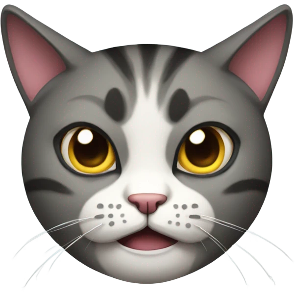 mean face cat  emoji