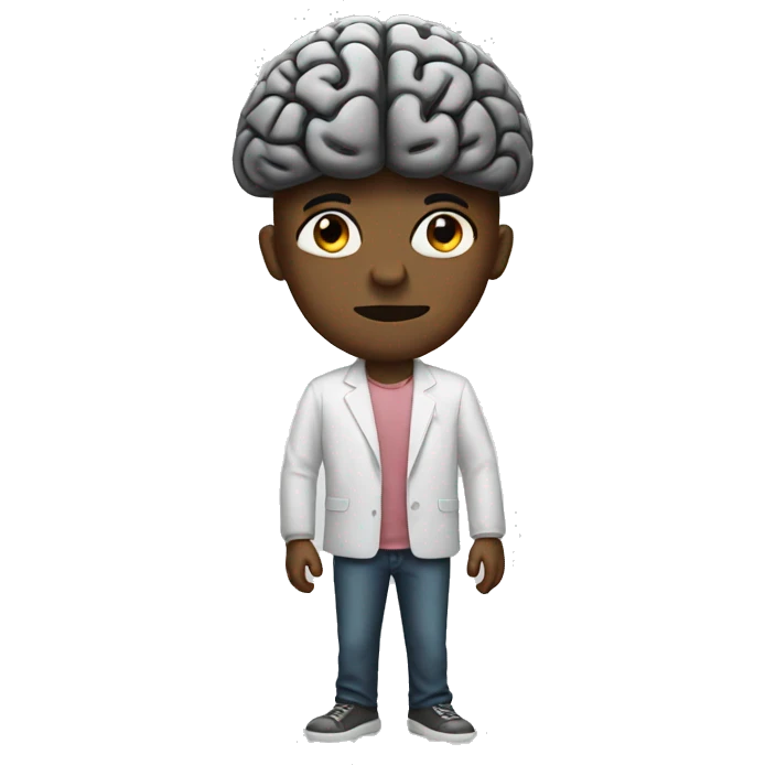 black brain emoji