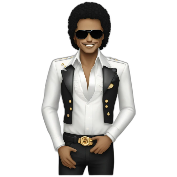 Michel Jackson avec un bb emoji
