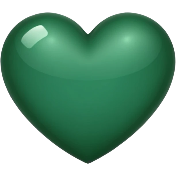 Dark green heart  emoji