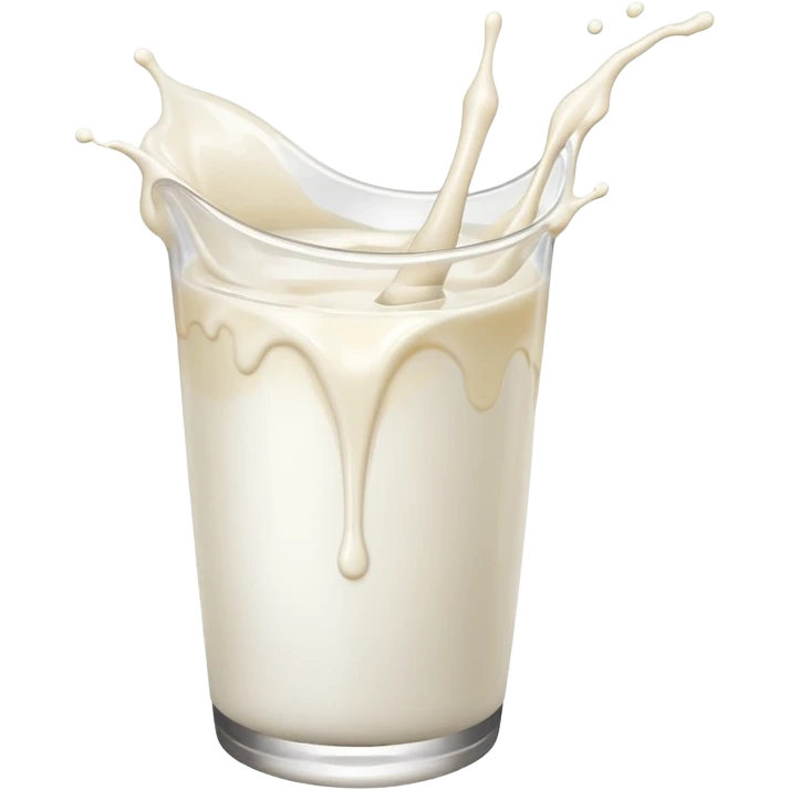 Milk splash emoji