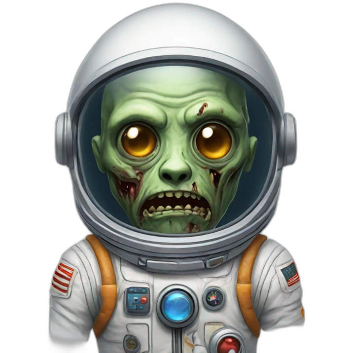astronau zombie emoji