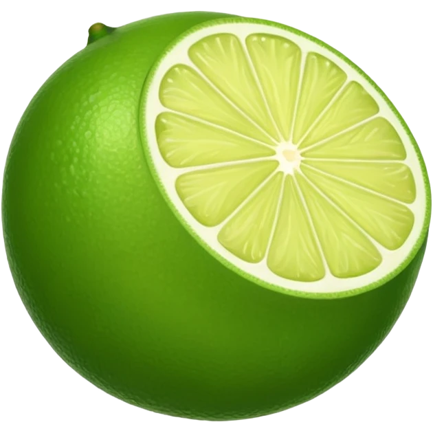 green lime emoji
