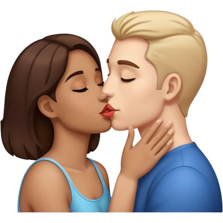 Someone kissing my friend  emoji