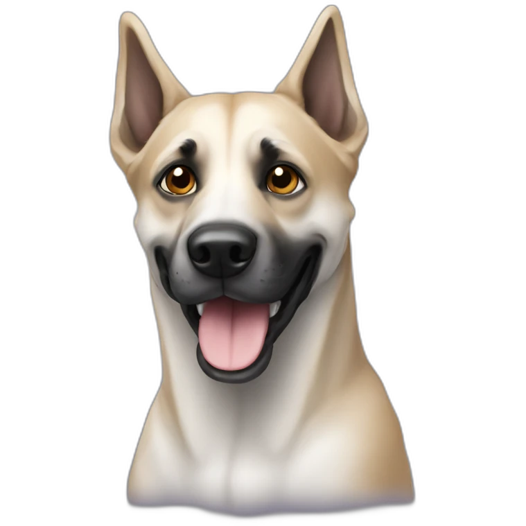 Ghost with malinois dog emoji