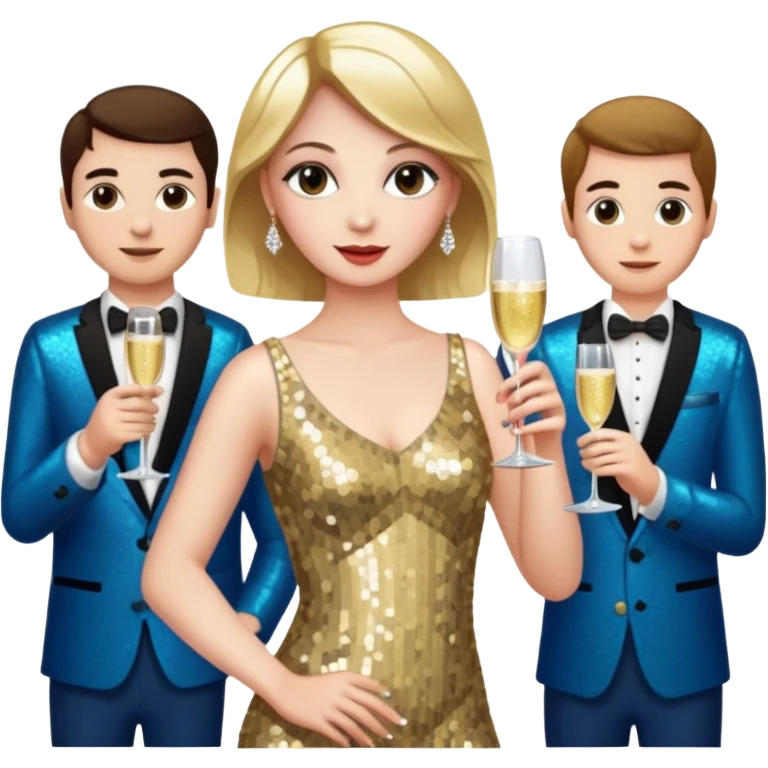 dancer at party with others emoji