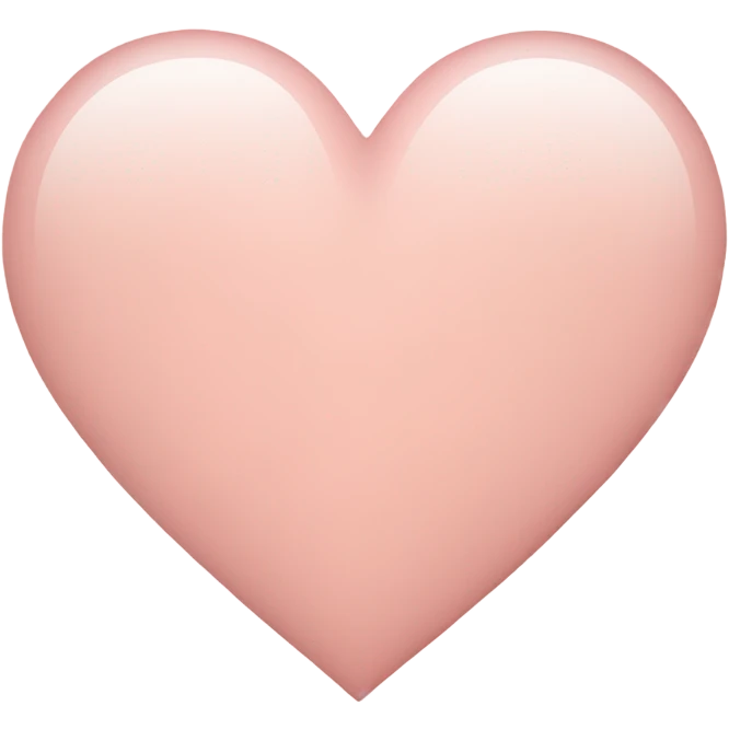 Light Rose Heart  emoji