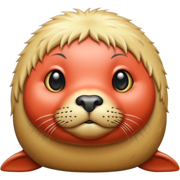 Seal with blonde hair emoji