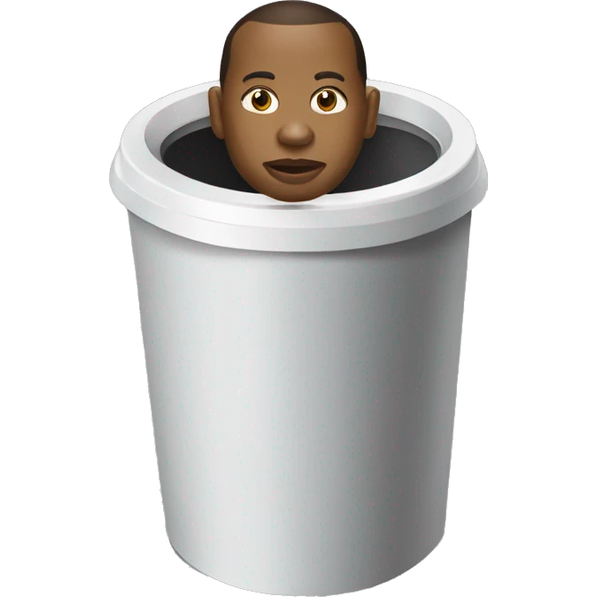 Sonko sur une poubelle emoji