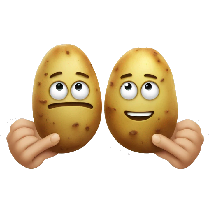 potato handshake emoji