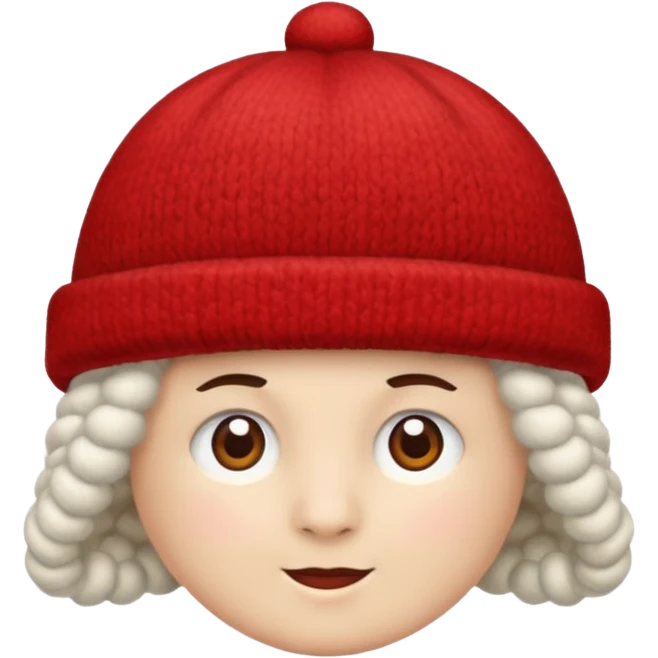 A red hat emoji