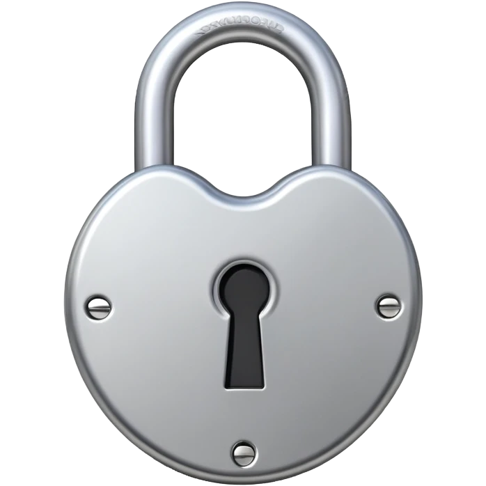 padlock with a keyhole, symbolizing 'locked in' emoji