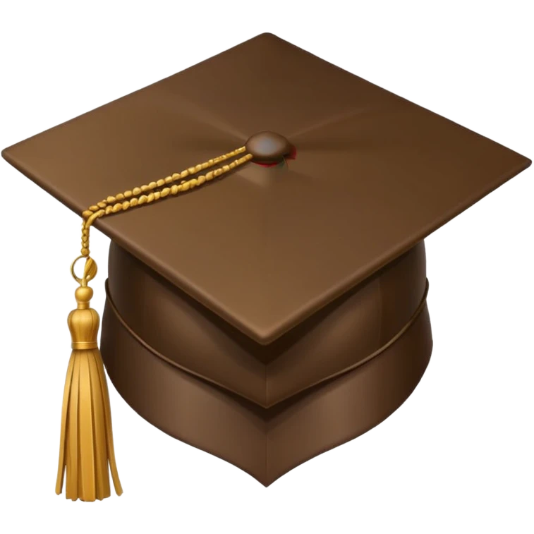I want a brown graduation cap with 2025 on the tassel  emoji