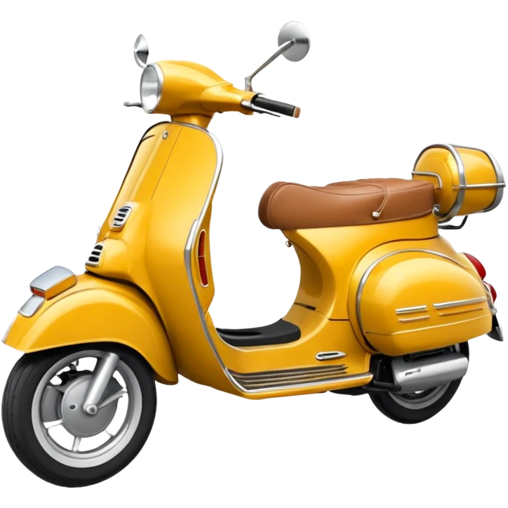 kahverengi küt saçlı gelin kahverengi saçlı damat turuncu vespa motor sürüyor emoji