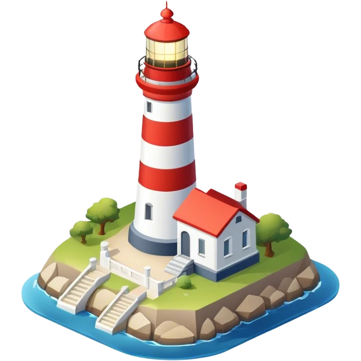 isometric lighthouse emoji