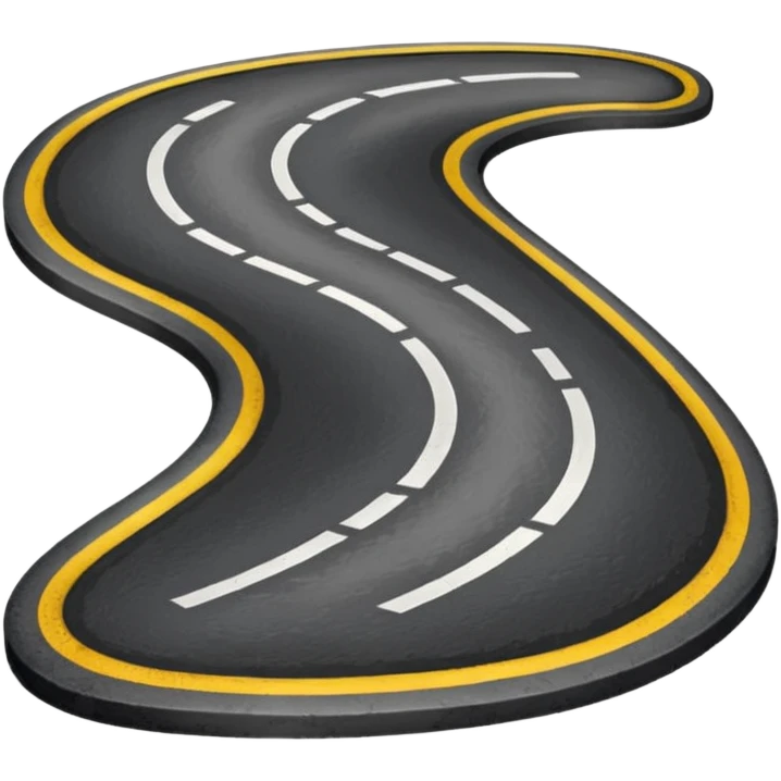 The road winding into the distance
 emoji