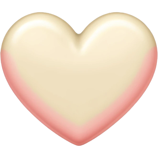 Cream heart' emoji