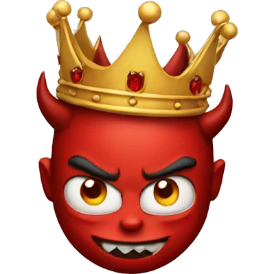 Devil with crown emoji