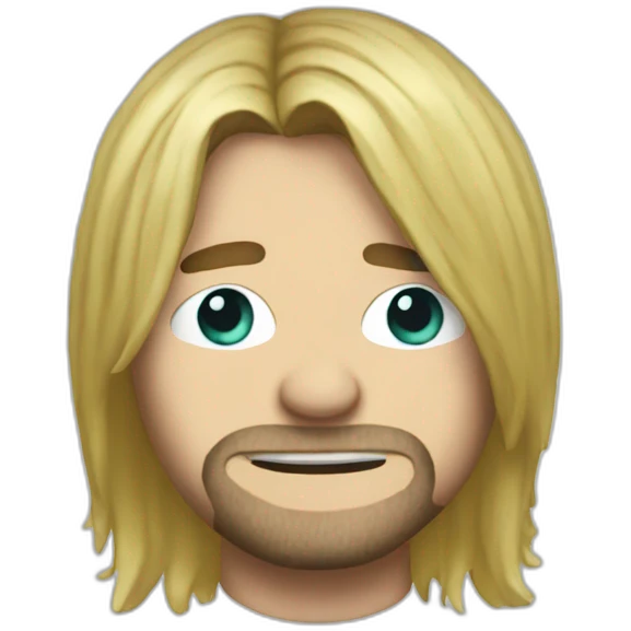 Kurt Cobain as an emoji emoji