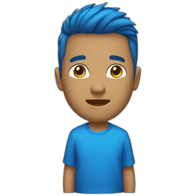 PERSON BLUE SWATSHIRT emoji