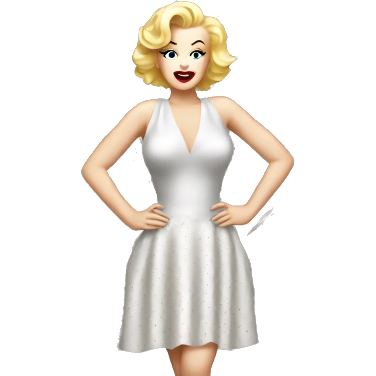 marilyn monroe with dress grate emoji