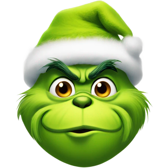 Grinch kisses emoji