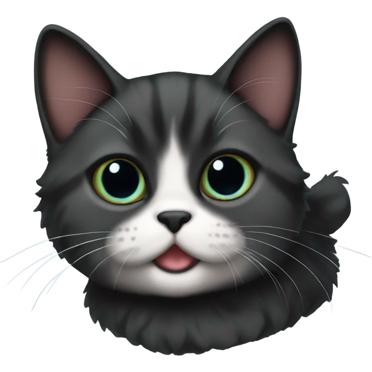 Black munchkin cat emoji