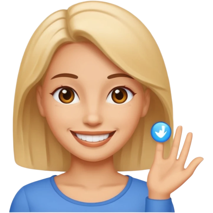 Women with a emoji