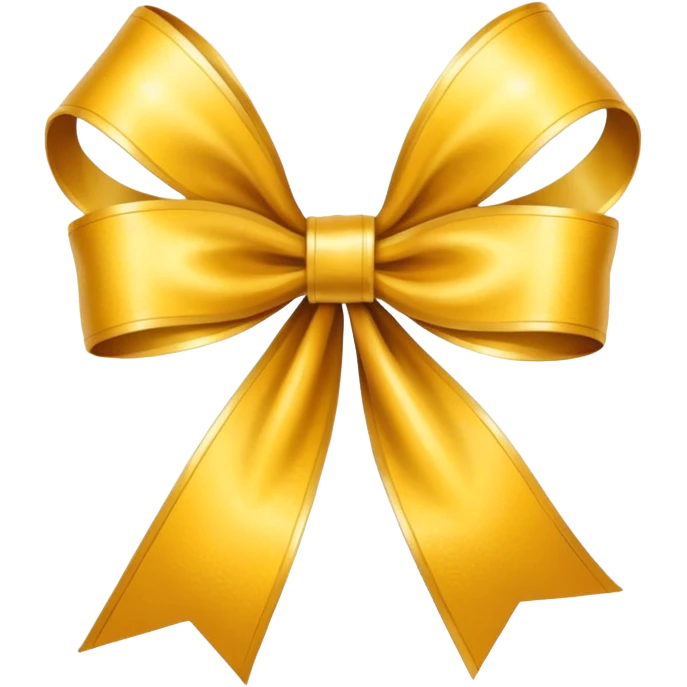 Golden ribbon emoji