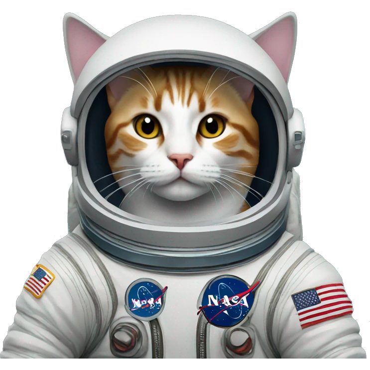 Cat astronaut emoji
