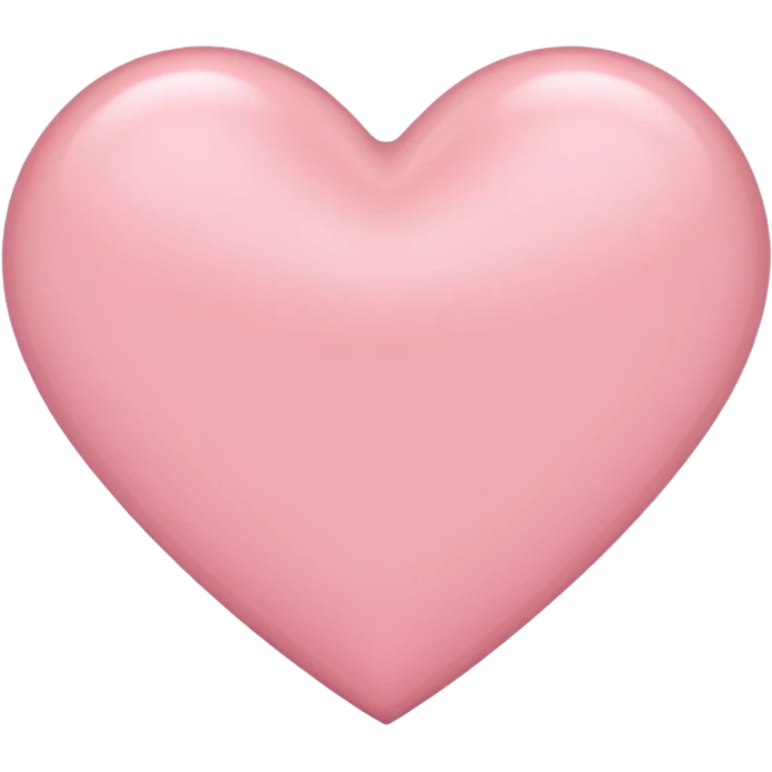 Light pink heart emoji