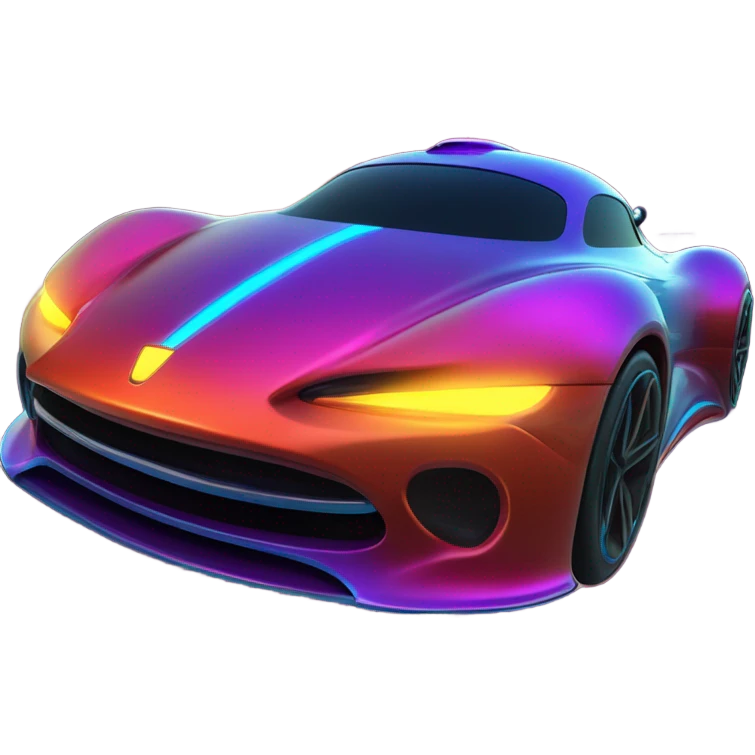Race car in space emoji