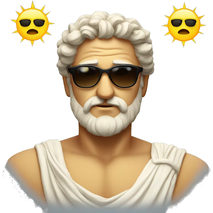 Greek god with sun glasses  emoji